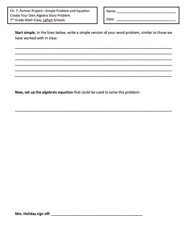 Creative Word Problems Leport Schools Creative Word Problems
