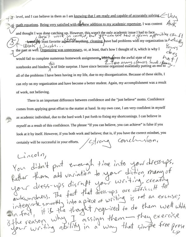 Examples Of Descriptive Writing Essays