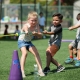 Children play of tug of war